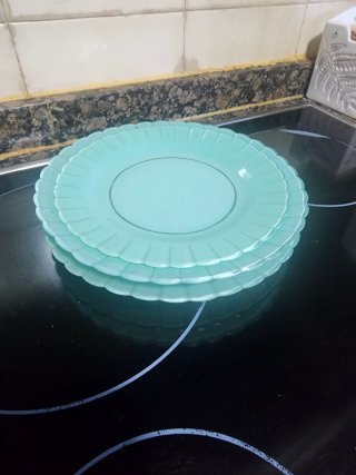 Platos Duralex Vintage Verdes (Set de 3)