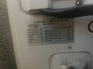 Unidad exterior multi split Tango INVERTER