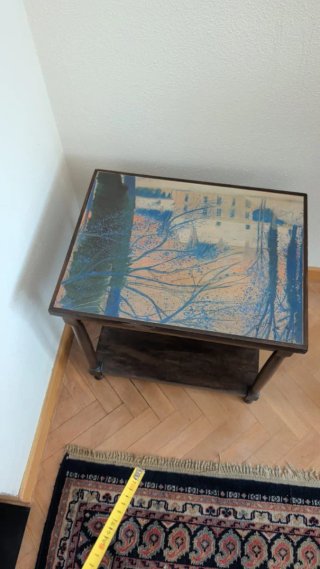 Mesita Auxiliar Vintage de Madera