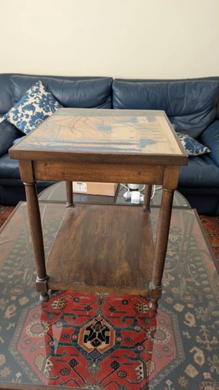 Mesita Auxiliar Vintage de Madera