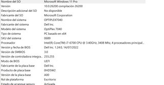 Ordenador Dell OptiPlex 7040 SFF
