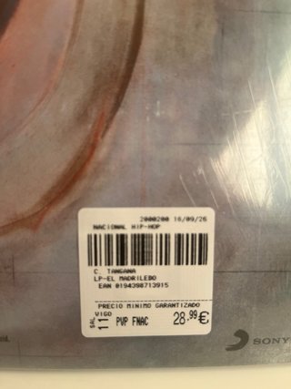 Vinilo C. Tangana - El Madrileño