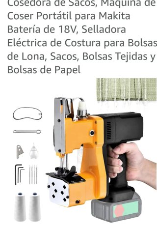 Cosedora de Sacos Eléctrica Portátil