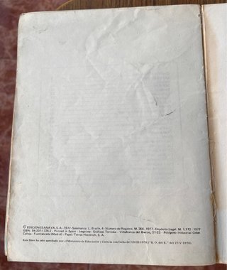 Mundo nuevo 1 egb Anaya año 1977