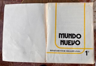 Mundo nuevo 1 egb Anaya año 1977