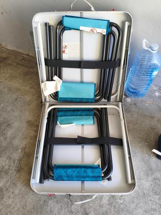 Mesa plegable camping con 4 sillas