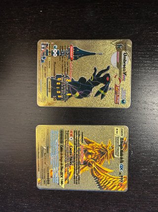 2 Cartas Pokémon Doradas