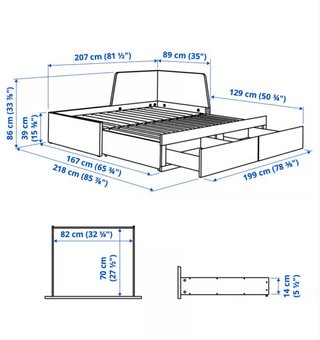 Cama nido blanca con cajones