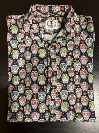 Camisa Estampada Calaveras Talla 13/14 años
