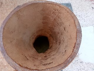 Timbal africano de madera y cuero.