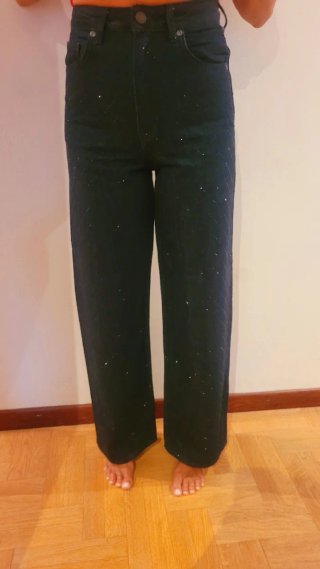 Vaqueros Zara con brillos