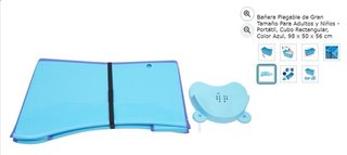 Bañera Plegable Bebé Azul