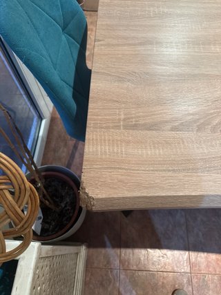 Mesa Comedor Madera y Acero 180x90