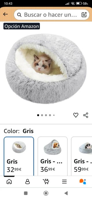 Cama Redonda para Mascota,si es para recoger mejor
