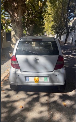 Coche sin carnet plateado