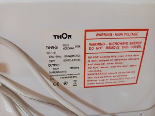 Microondas y grill THOR plateado