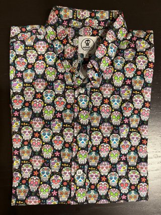 Camisa Mumi Calaveras Multicolor Talla L