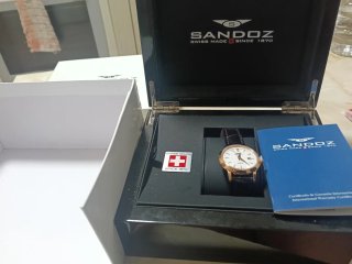 Reloj Sandoz Suizo Bañado en Oro
