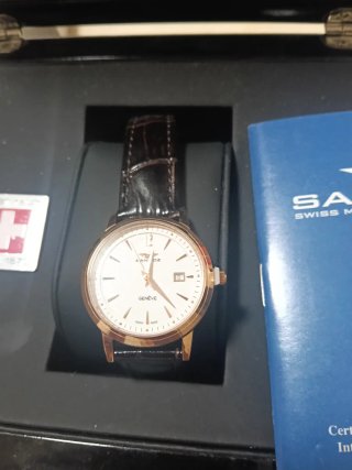 Reloj Sandoz Suizo Bañado en Oro