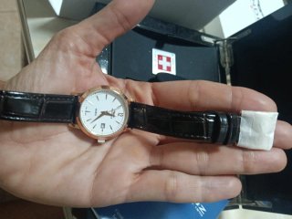 Reloj Sandoz Suizo Bañado en Oro
