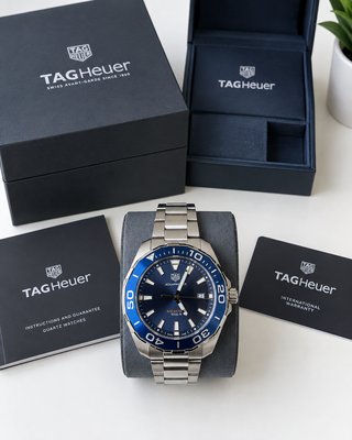 TAG Heuer Aquaracer 300M Azul e Prata Full set