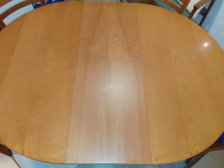 Mesa de Comedor Redonda de Madera