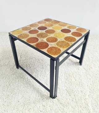 Mesa auxiliar de cerámica | Vintage 70s