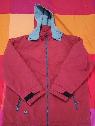 Anorak XS Exes Rojo y Gris