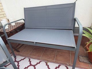 Conjunto Muebles Exterior: 2 Sillas, Sofá y Mesa