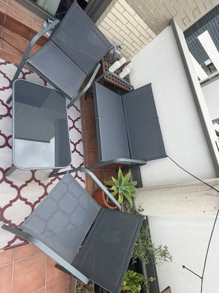 Conjunto Muebles Exterior: 2 Sillas, Sofá y Mesa