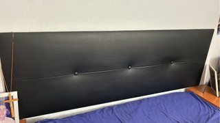 Cabecero Cama Matrimonio Polipiel Negro NUEVOGANGA