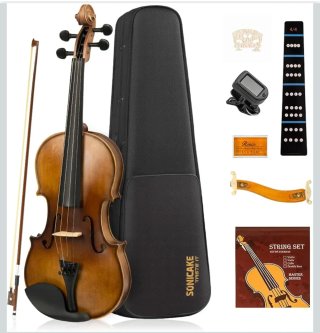 Violín 4/4 SONICAKE con funda y arco