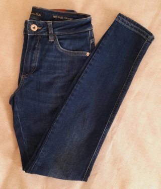 Pantalón Pitillo Massimo Dutti Azul Talla 34