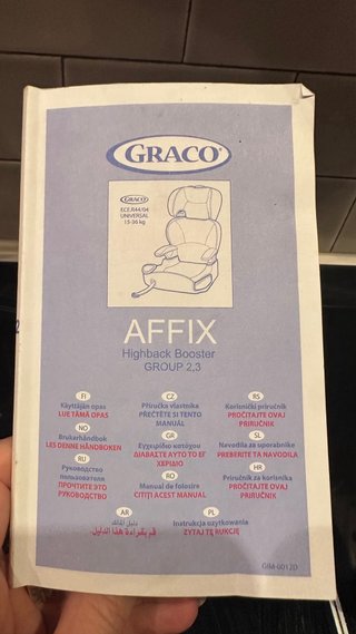 Graco silla de coche ninos grupo 2/3