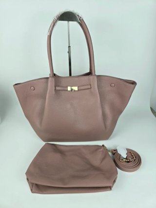 Borsa rosa con pochette e tracolla