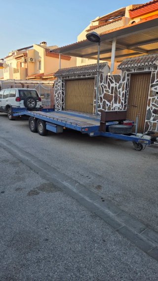 Remolque porta coches, plataforma