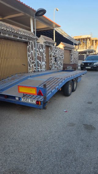 Remolque porta coches, plataforma
