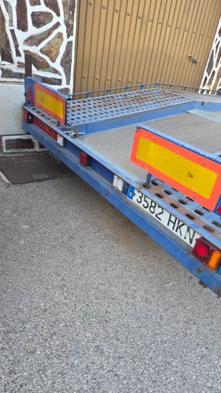Remolque porta coches, plataforma