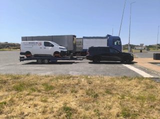 Remolque porta coches, plataforma