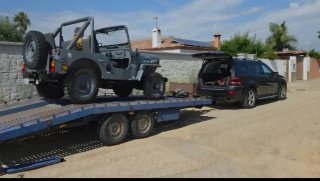 Remolque porta coches, plataforma