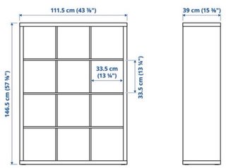 Estantería Ikea Kallax Blanca 3x4