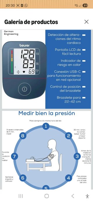 Tensiometro alemán. Nuevo