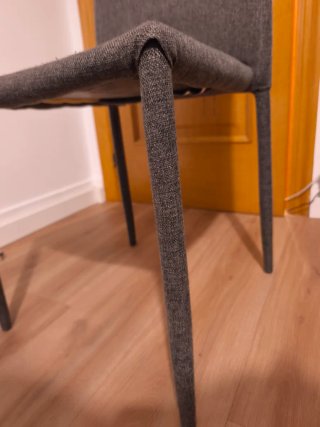 Silla de Tela Gris
