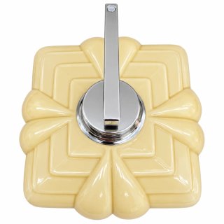 Candeeiro de Mesa Arte Deco Vidro Metal