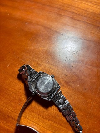 Reloj Seiko Automático Negro y Plateado