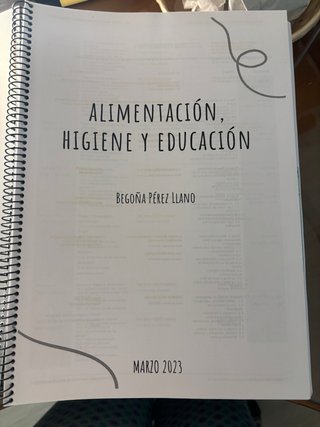 Apuntes UNIR: alimentación, higiene y educación.