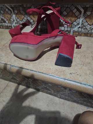 Zapatos de Tacón Stradivarius Rojas Talla 38