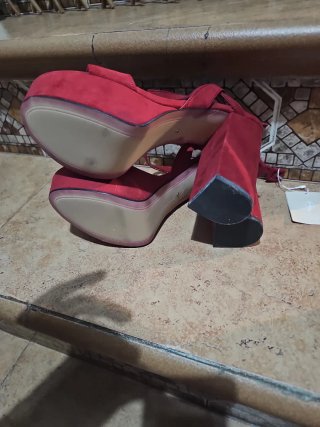 Zapatos de Tacón Stradivarius Rojas Talla 38