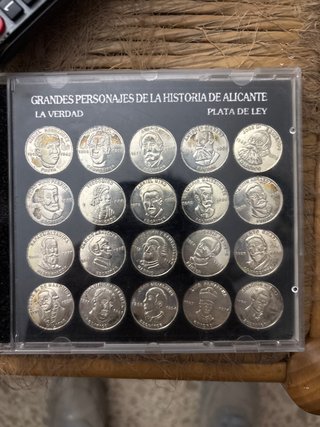 Colección 20 Monedas Grandes Personajes Alicante