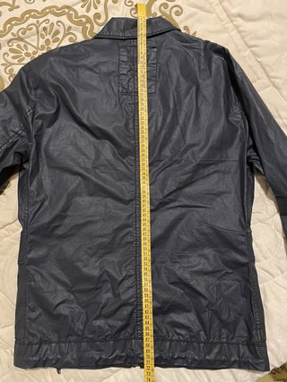 Giubbino Pull&Bear blu effetto cerato - taglia M